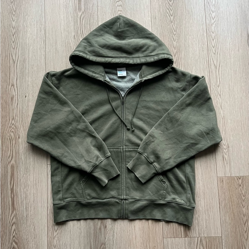 Tna Cozy Sweatfleece Boyfriend Zip Hoodie Sz L